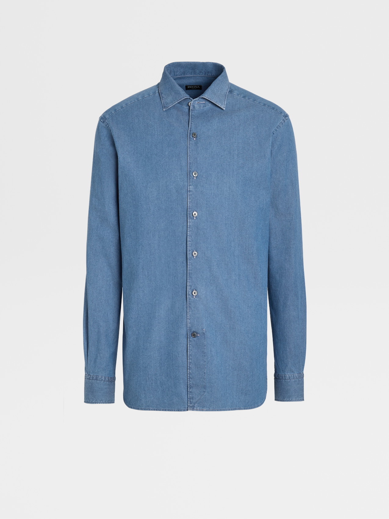Blue Cashco Stone-washed Denim Shirt